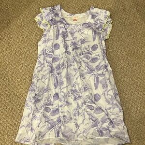 Persifor cotton purple print dress